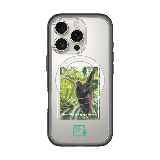 Slim Protection Premium Case with MagSafe［ Green Future Project - Brown-headed Spider Monkey ］