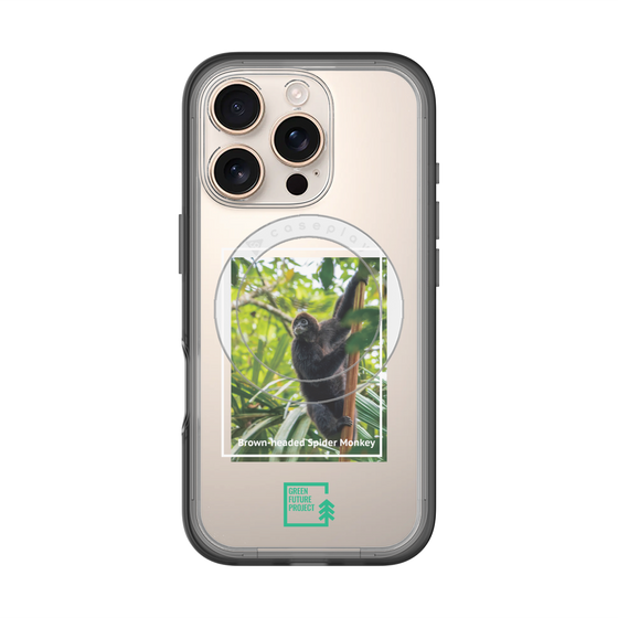 Slim Protection Premium Case with MagSafe［ Green Future Project - Brown-headed Spider Monkey ］