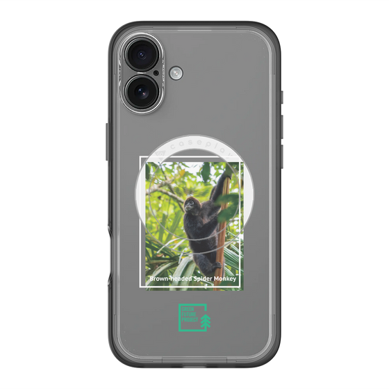 Slim Protection Premium Case with MagSafe［ Green Future Project - Brown-headed Spider Monkey ］