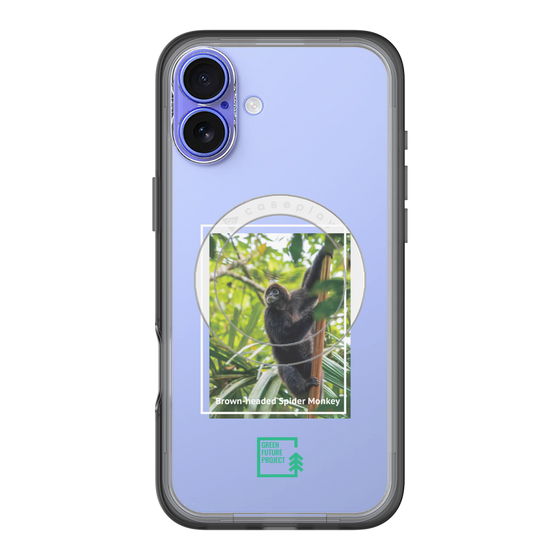 Slim Protection Premium Case with MagSafe［ Green Future Project - Brown-headed Spider Monkey ］