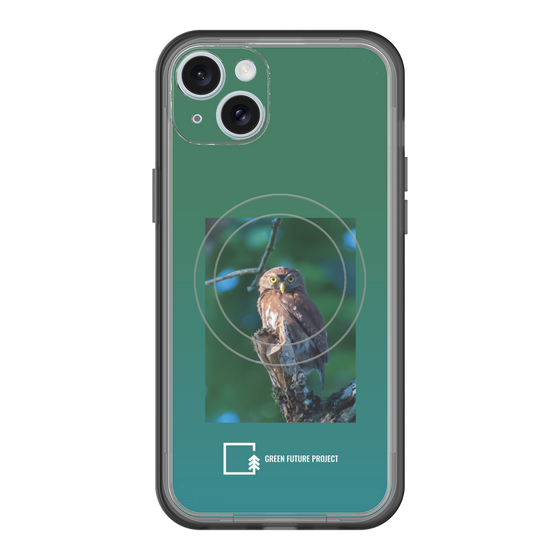 Slim Protection Premium Case with MagSafe［ Green Future Project - Ferruginous Pygmy Owl ］