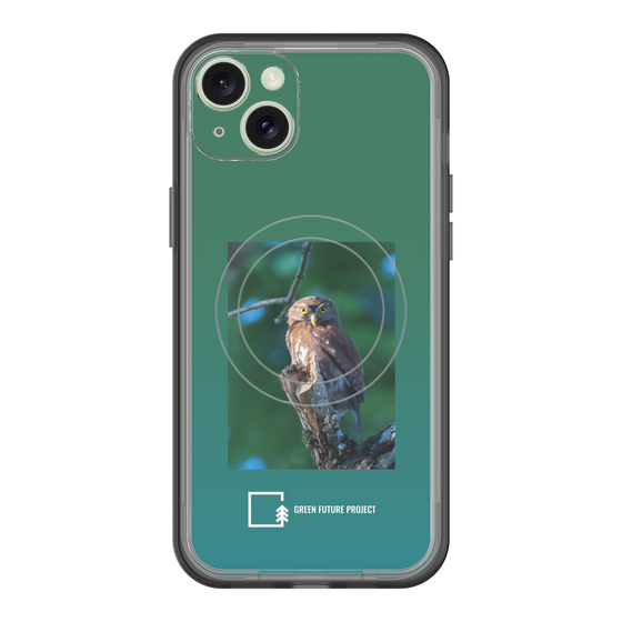 Slim Protection Premium Case with MagSafe［ Green Future Project - Ferruginous Pygmy Owl ］