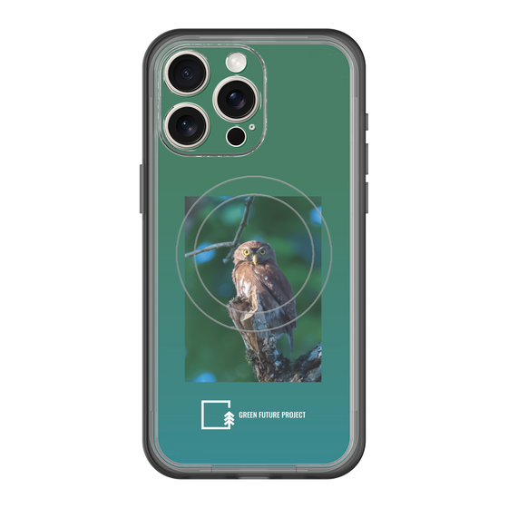 Slim Protection Premium Case with MagSafe［ Green Future Project - Ferruginous Pygmy Owl ］