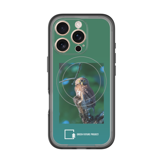 Slim Protection Premium Case with MagSafe［ Green Future Project - Ferruginous Pygmy Owl ］