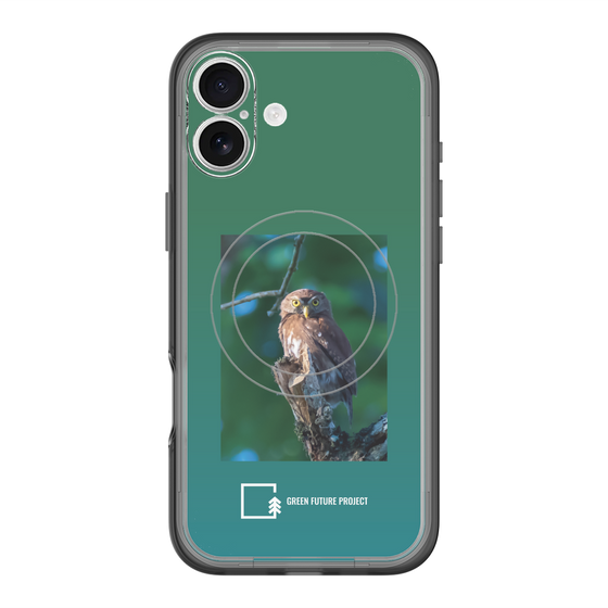 Slim Protection Premium Case with MagSafe［ Green Future Project - Ferruginous Pygmy Owl ］