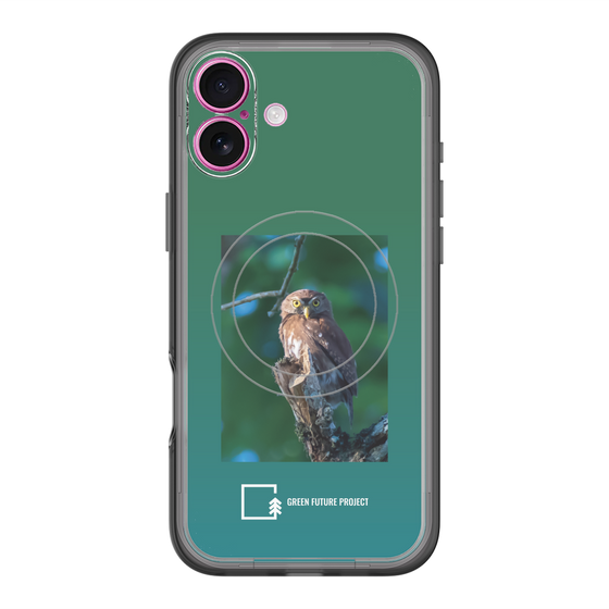 Slim Protection Premium Case with MagSafe［ Green Future Project - Ferruginous Pygmy Owl ］