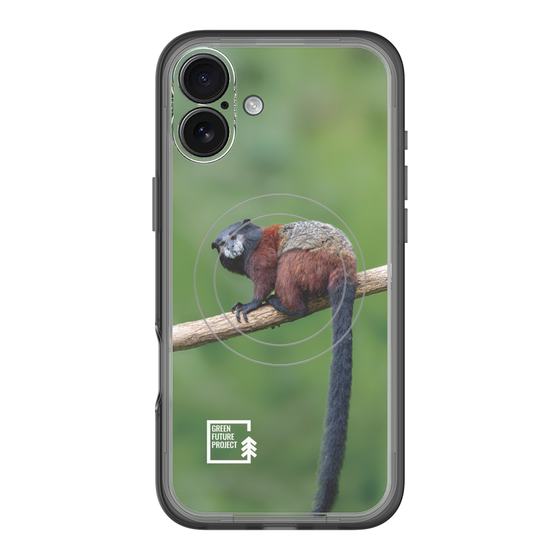 Slim Protection Premium Case with MagSafe［ Green Future Project - Saddle-backTamarin ］