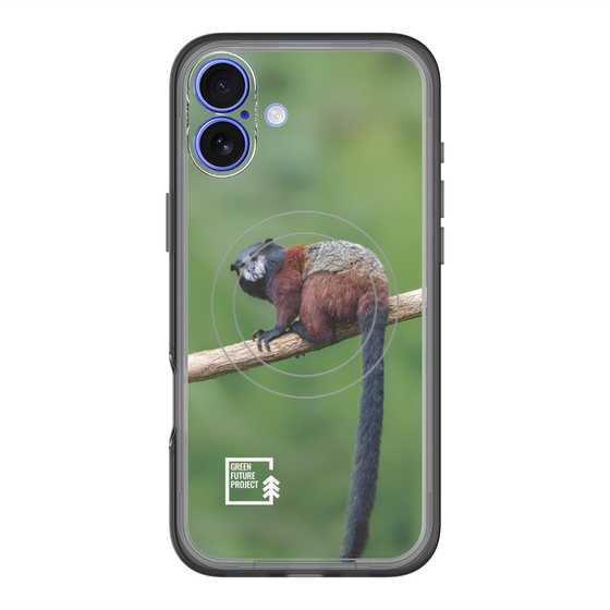 Slim Protection Premium Case with MagSafe［ Green Future Project - Saddle-backTamarin ］
