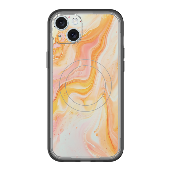 Slim Protection Premium Case with MagSafe［ Color Rain - Original - Tangerine Mist ］