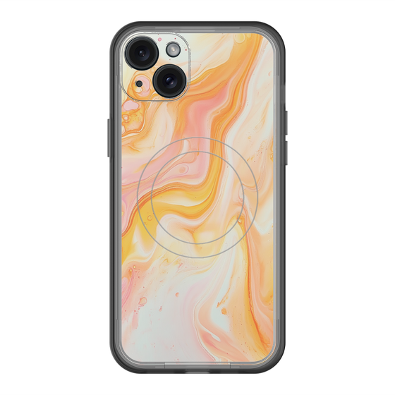 Slim Protection Premium Case with MagSafe［ Color Rain - Original - Tangerine Mist ］