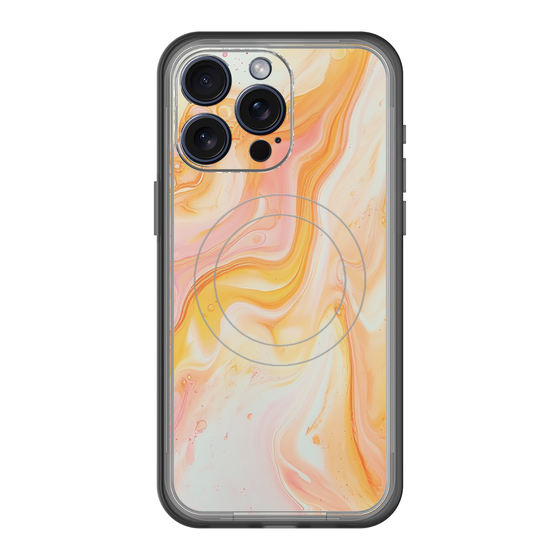 Slim Protection Premium Case with MagSafe［ Color Rain - Original - Tangerine Mist ］