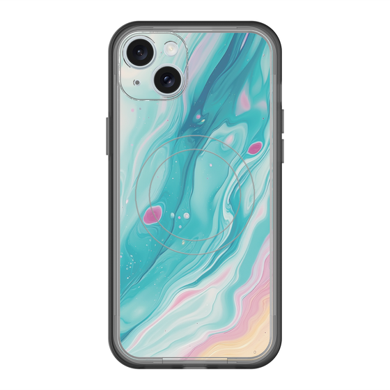 Slim Protection Premium Case with MagSafe［ Color Rain - Original - Serene Wave ］