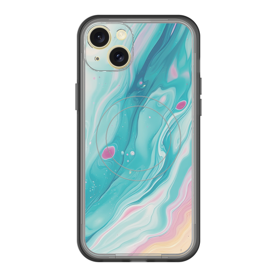 Slim Protection Premium Case with MagSafe［ Color Rain - Original - Serene Wave ］