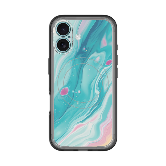Slim Protection Premium Case with MagSafe［ Color Rain - Original - Serene Wave ］