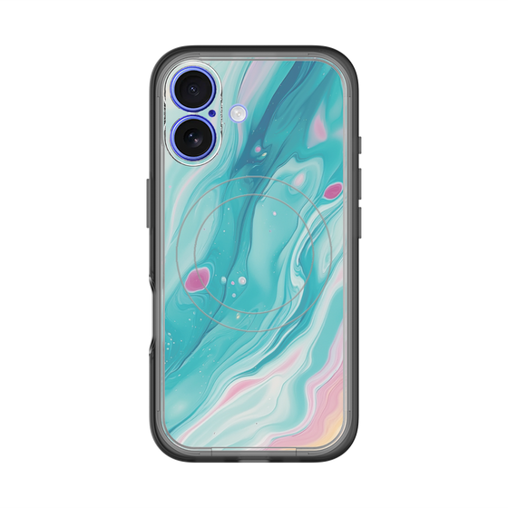 Slim Protection Premium Case with MagSafe［ Color Rain - Original - Serene Wave ］