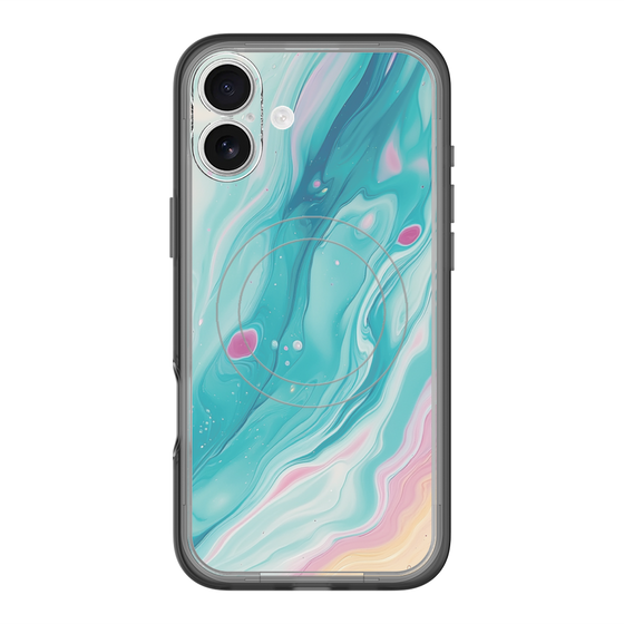 Slim Protection Premium Case with MagSafe［ Color Rain - Original - Serene Wave ］