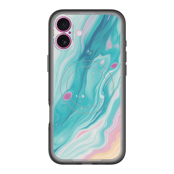 Slim Protection Premium Case with MagSafe［ Color Rain - Original - Serene Wave ］