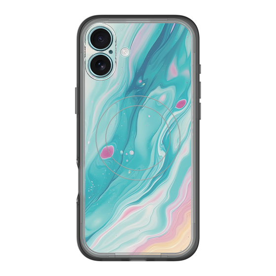 Slim Protection Premium Case with MagSafe［ Color Rain - Original - Serene Wave ］