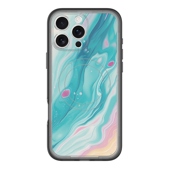 Slim Protection Premium Case with MagSafe［ Color Rain - Original - Serene Wave ］