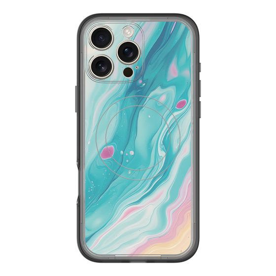 Slim Protection Premium Case with MagSafe［ Color Rain - Original - Serene Wave ］