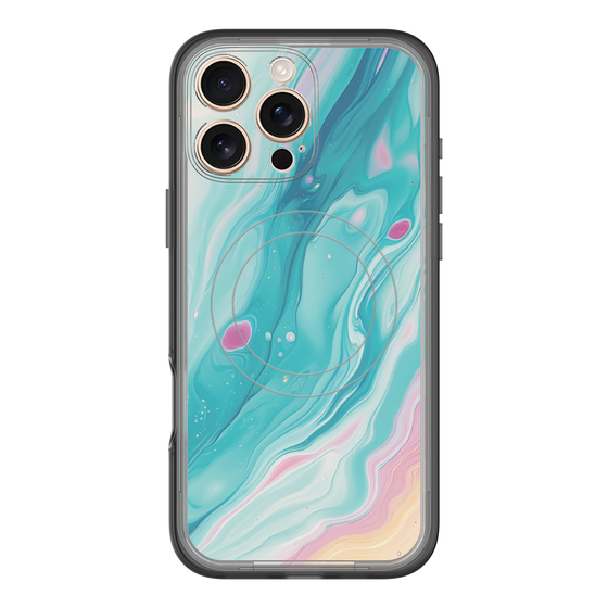 Slim Protection Premium Case with MagSafe［ Color Rain - Original - Serene Wave ］