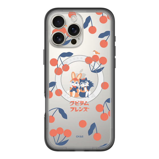 Slim Protection Premium Case with MagSafe［ Kuppyramu Friends - Cherry ］