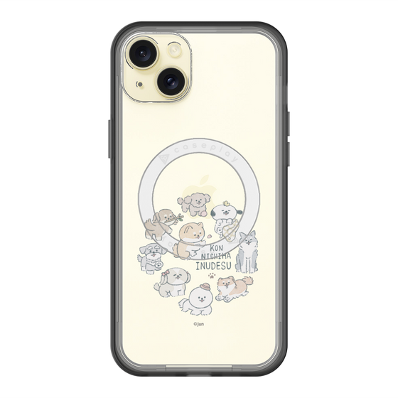 Slim Protection Premium Case with MagSafe［ Hello, It's Dog - All Together - Clear ］