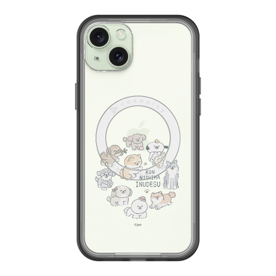 Slim Protection Premium Case with MagSafe［ Hello, It's Dog - All Together - Clear ］