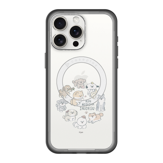 Slim Protection Premium Case with MagSafe［ Hello, It's Dog - All Together - Clear ］