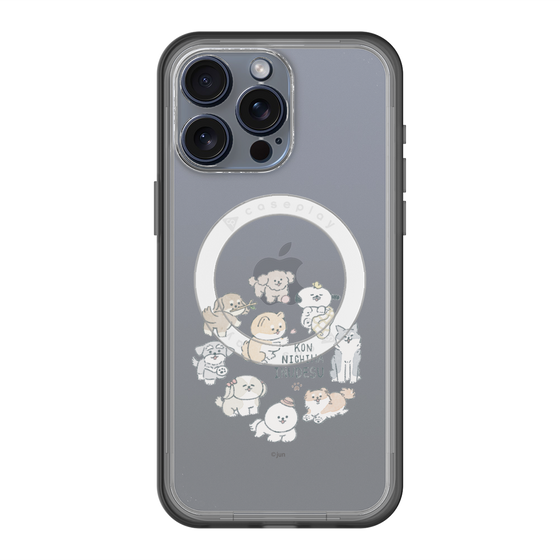 Slim Protection Premium Case with MagSafe［ Hello, It's Dog - All Together - Clear ］
