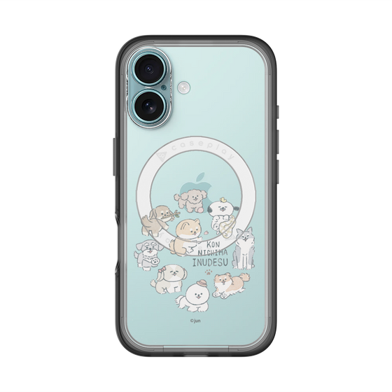 Slim Protection Premium Case with MagSafe［ Hello, It's Dog - All Together - Clear ］