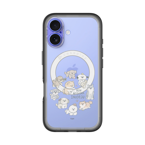 Slim Protection Premium Case with MagSafe［ Hello, It's Dog - All Together - Clear ］
