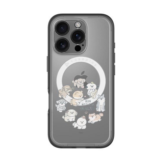 Slim Protection Premium Case with MagSafe［ Hello, It's Dog - All Together - Clear ］