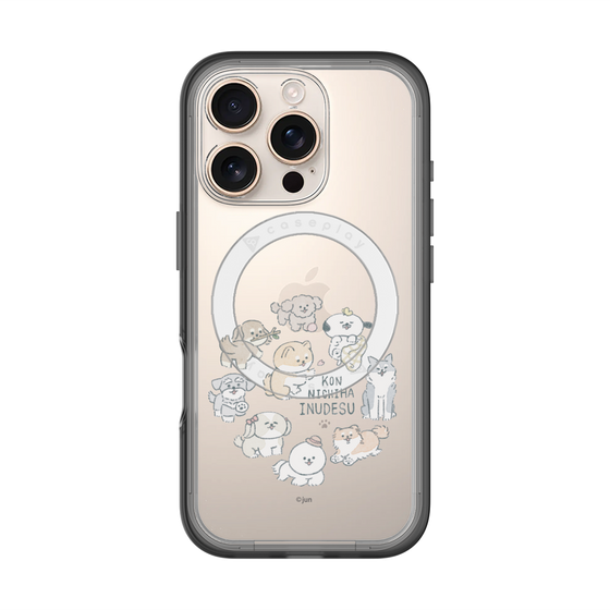 Slim Protection Premium Case with MagSafe［ Hello, It's Dog - All Together - Clear ］