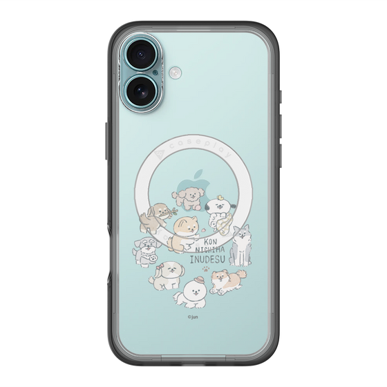 Slim Protection Premium Case with MagSafe［ Hello, It's Dog - All Together - Clear ］