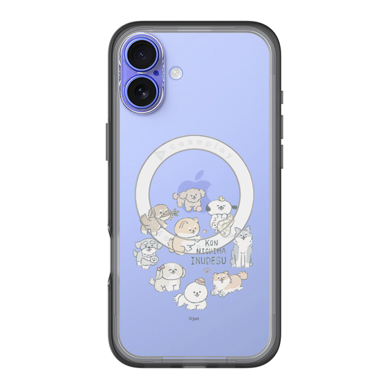 Slim Protection Premium Case with MagSafe［ Hello, It's Dog - All Together - Clear ］