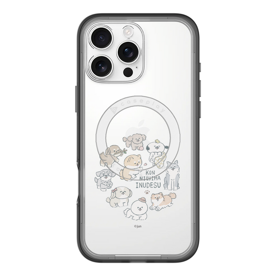 Slim Protection Premium Case with MagSafe［ Hello, It's Dog - All Together - Clear ］