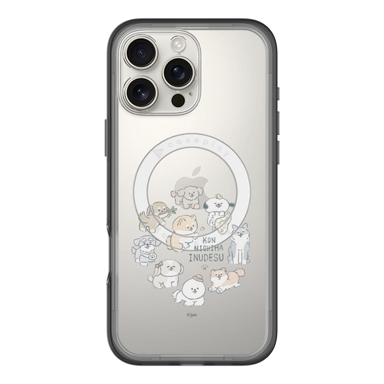 Slim Protection Premium Case with MagSafe［ Hello, It's Dog - All Together - Clear ］