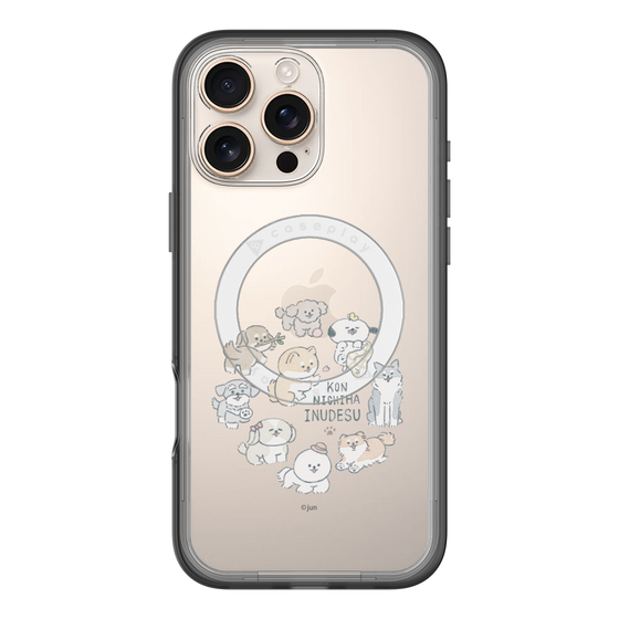 Slim Protection Premium Case with MagSafe［ Hello, It's Dog - All Together - Clear ］