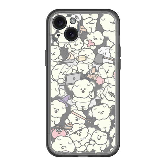 Slim Protection Premium Case with MagSafe［ Mossari Mosao - Fluffy - Clear ］