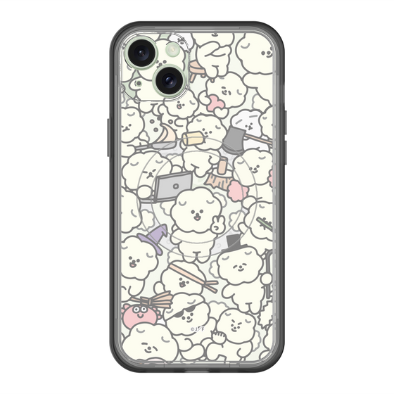 Slim Protection Premium Case with MagSafe［ Mossari Mosao - Fluffy - Clear ］