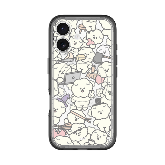 Slim Protection Premium Case with MagSafe［ Mossari Mosao - Fluffy - Clear ］