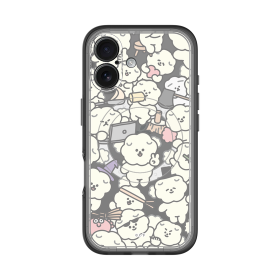 Slim Protection Premium Case with MagSafe［ Mossari Mosao - Fluffy - Clear ］