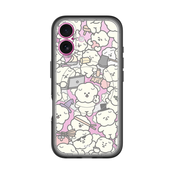 Slim Protection Premium Case with MagSafe［ Mossari Mosao - Fluffy - Clear ］