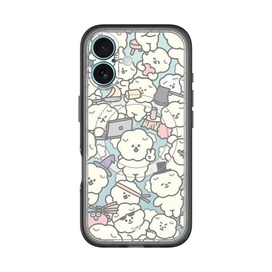 Slim Protection Premium Case with MagSafe［ Mossari Mosao - Fluffy - Clear ］