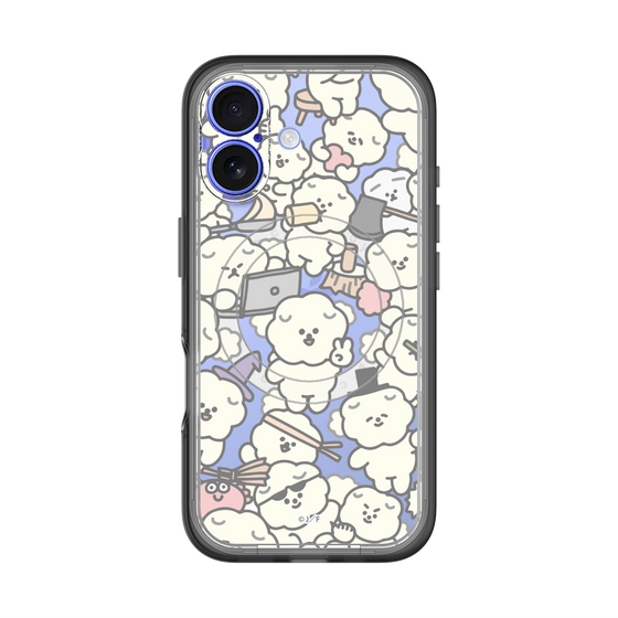 Slim Protection Premium Case with MagSafe［ Mossari Mosao - Fluffy - Clear ］