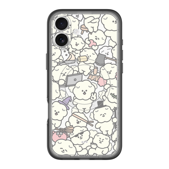 Slim Protection Premium Case with MagSafe［ Mossari Mosao - Fluffy - Clear ］