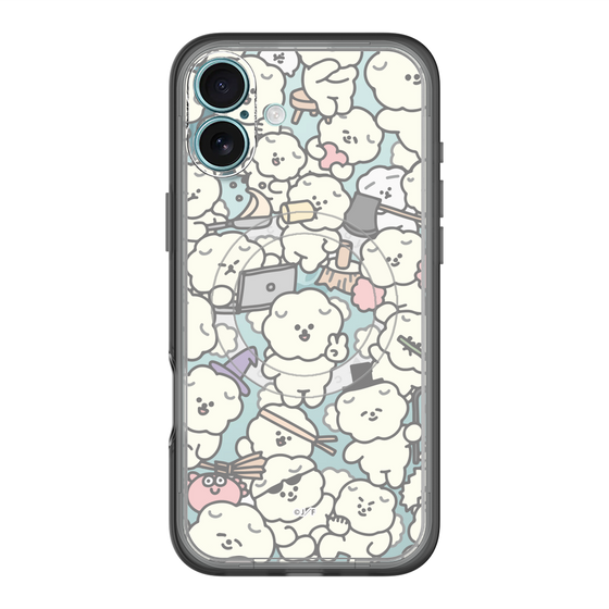 Slim Protection Premium Case with MagSafe［ Mossari Mosao - Fluffy - Clear ］