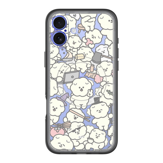 Slim Protection Premium Case with MagSafe［ Mossari Mosao - Fluffy - Clear ］