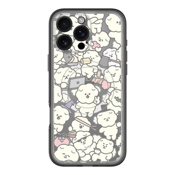 Slim Protection Premium Case with MagSafe［ Mossari Mosao - Fluffy - Clear ］